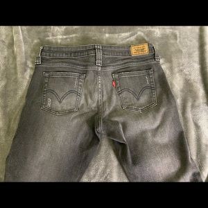 Levi’s Dark Grey size 4M or 27 Low skinny Jeans